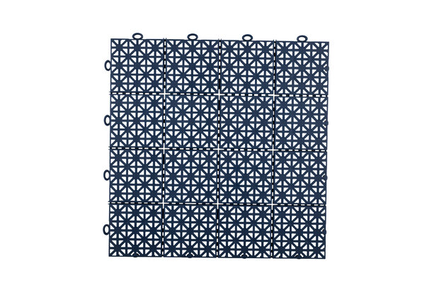 Kunststoff Klickfliese, Perforiert, BoVersa, Blau