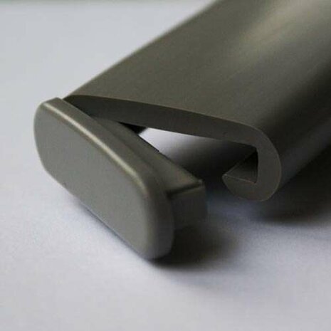Endkappe Kunststoff Flachhandlauf F408-018 Perlwei&szlig;