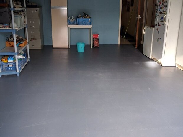 Klickfliesen 7 mm Recycling PVC BoHit schwarz