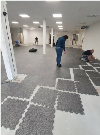 PVC Klickfliese 6.5 mm RockFit Click Pebble dunkelgrau