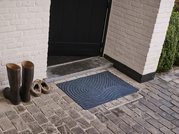 Fu&szlig;matte WaterHog Fingerprint Grey 55x85 cm