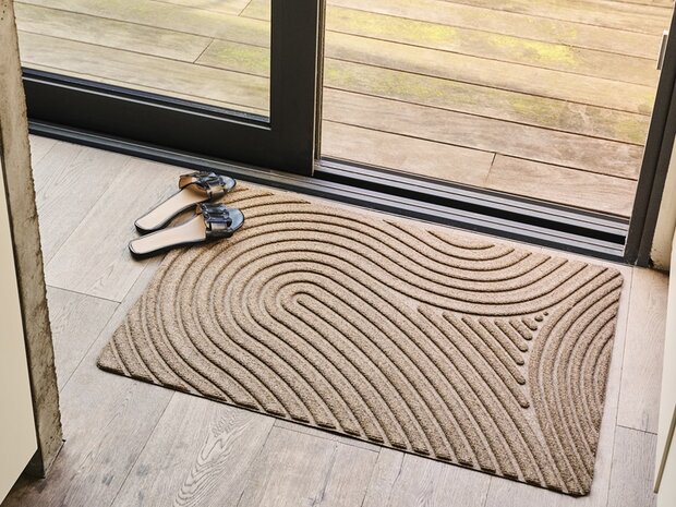 Fu&szlig;matte WaterHog Fingerprint Grey 55x85 cm