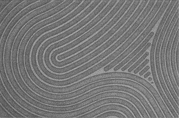 Fu&szlig;matte WaterHog Fingerprint Grey 55x85 cm