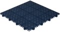 Kunststoff Klickfliese, Perforiert, BoVersa, Blau