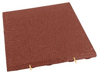 Gummifliese 500x500x25 mm Rot-Braun Gummifliese 500x500x25 mm Rot-Braun