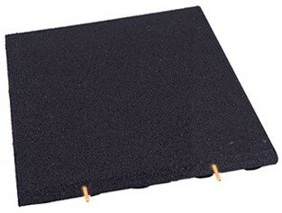 Gummifliese 500x500x25 mm Schwarz Gummifliese 500x500x25 mm Schwarz