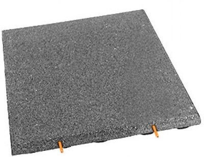 Gummifliese 500x500x25 mm Grau Gummifliese 500x500x25 mm Grau