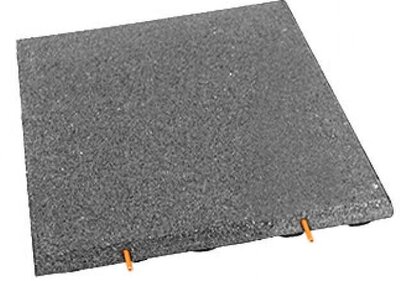 Gummifliese 500x500x25 mm BoSoft Grau Gummifliese 500x500x25 mm BoSoft Grau
