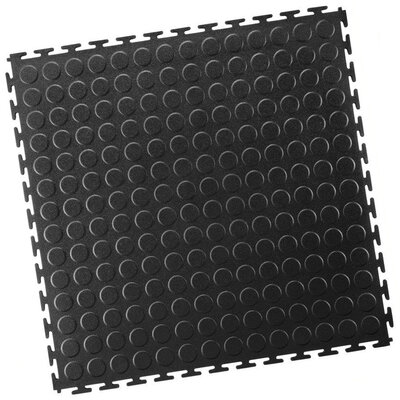 Kunststoff Klickfliese, Noppen, PaviLock, Schwarz Kunststoff Klickfliese, Noppen, PaviLock, Schwarz