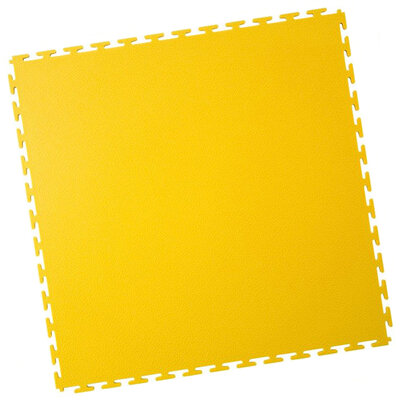 Kunststoff Klickfliese, Gekornt, PaviLock, Gelb Kunststoff Klickfliese, Gekornt, PaviLock, Gelb