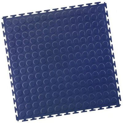Kunststoff Klickfliese, Noppen, PaviLock, Blau Kunststoff Klickfliese, Noppen, PaviLock, Blau
